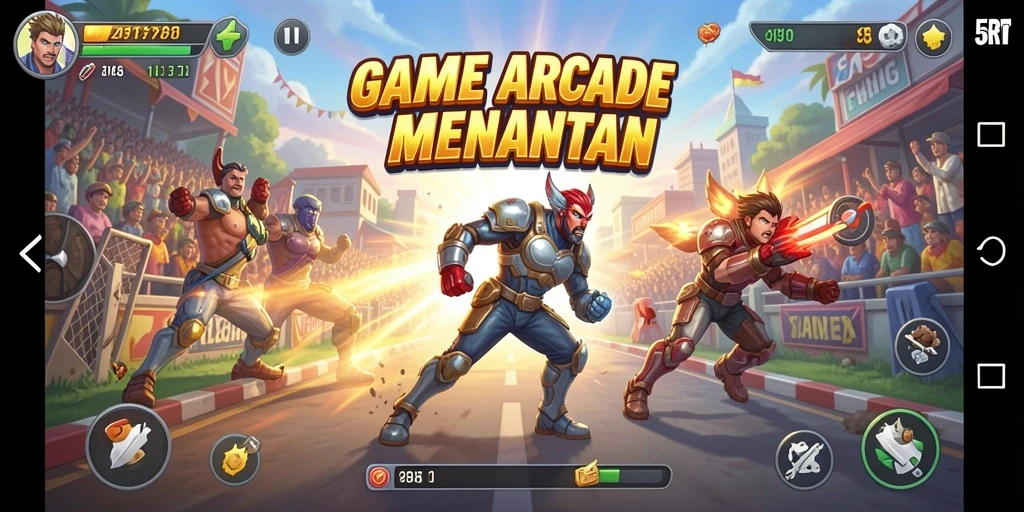 Tangkapan layar gameplay 5RT yang penuh aksi dan tantangan.