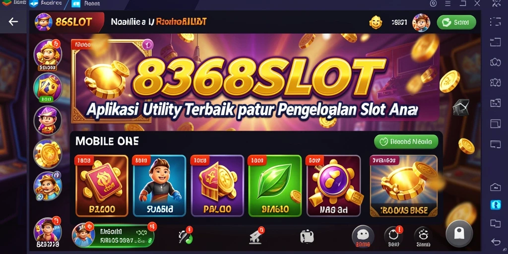 Tampilan antarmuka intuitif 8368SLOT untuk pengalaman bermain yang maksimal.
