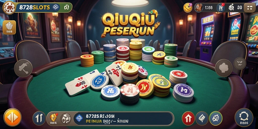 Gameplay QiuQiu yang menegangkan di 8728SLOTS.