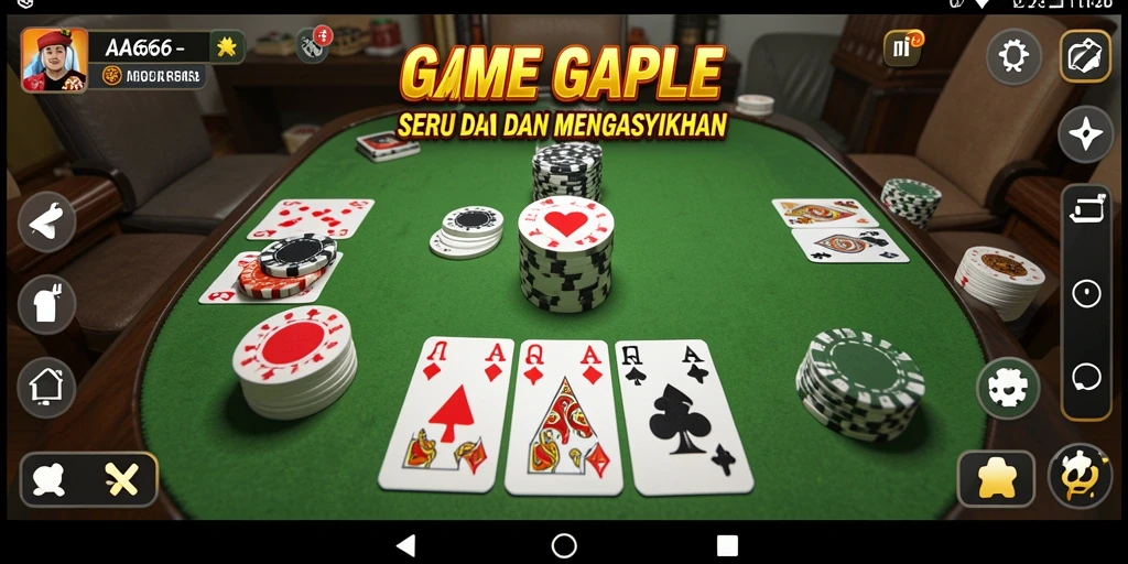 Tampilan gameplay Gaple yang seru dan interaktif.