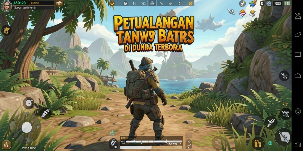 Gameplay ASD123 menampilkan petualangan seru di dunia terbuka yang luas.