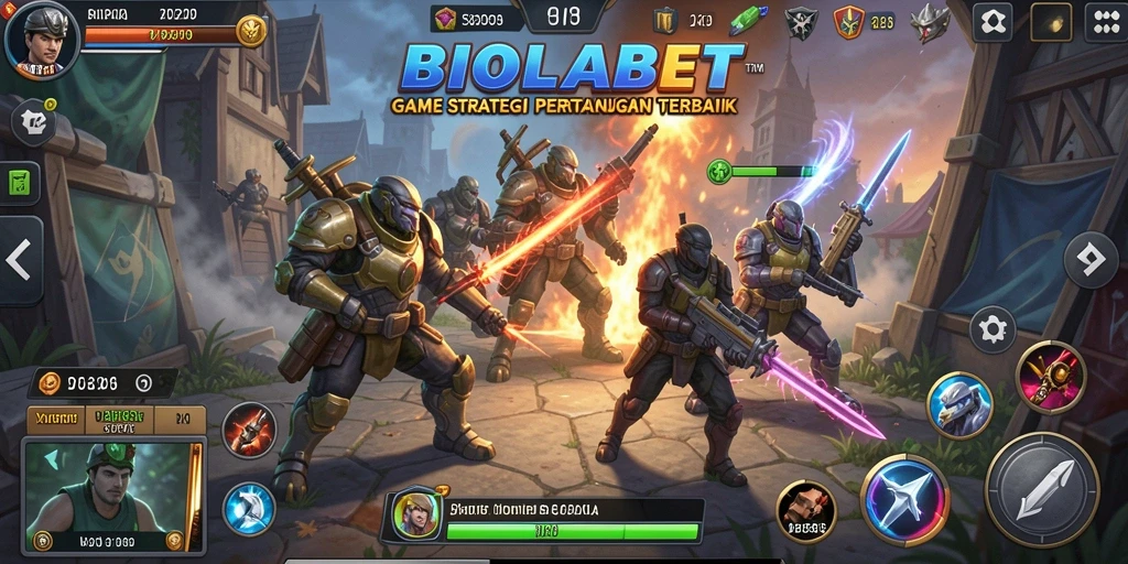 Tampilan strategis gameplay seru di BIOLABET.