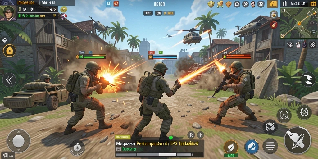 Tampilan menegangkan dari gameplay <strong>IDNGARUDA</strong> yang seru dan penuh aksi.