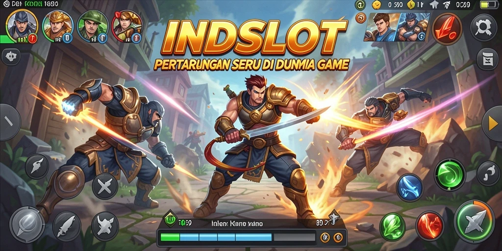 Gameplay mendebarkan dari INDSLOT dengan aksi pertarungan penuh energi.