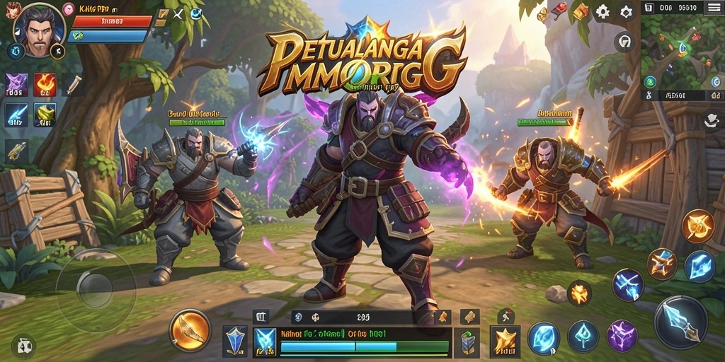 Tangkapan layar gameplay KAKRP yang menggambarkan aksi petualangan seru.