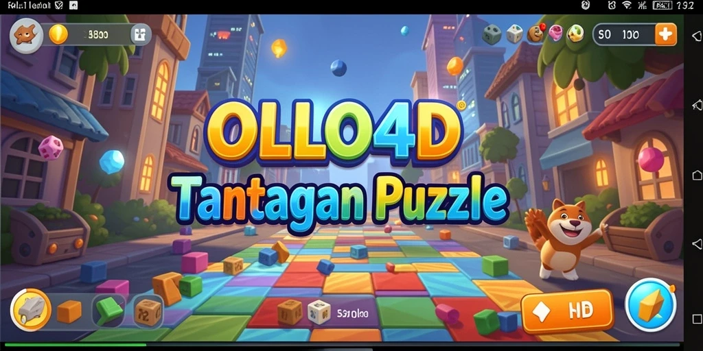 Screenshot utama OLLO4D menampilkan gameplay Puzzle yang mendebarkan.