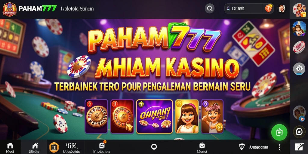 Tampilan gameplay menarik dari aplikasi Kasino PAHAM777.