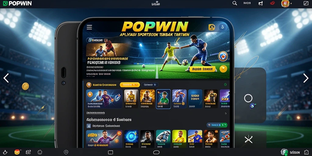 Tampilan menarik dari aplikasi Sportsbook POPWIN saat melakukan taruhan.
