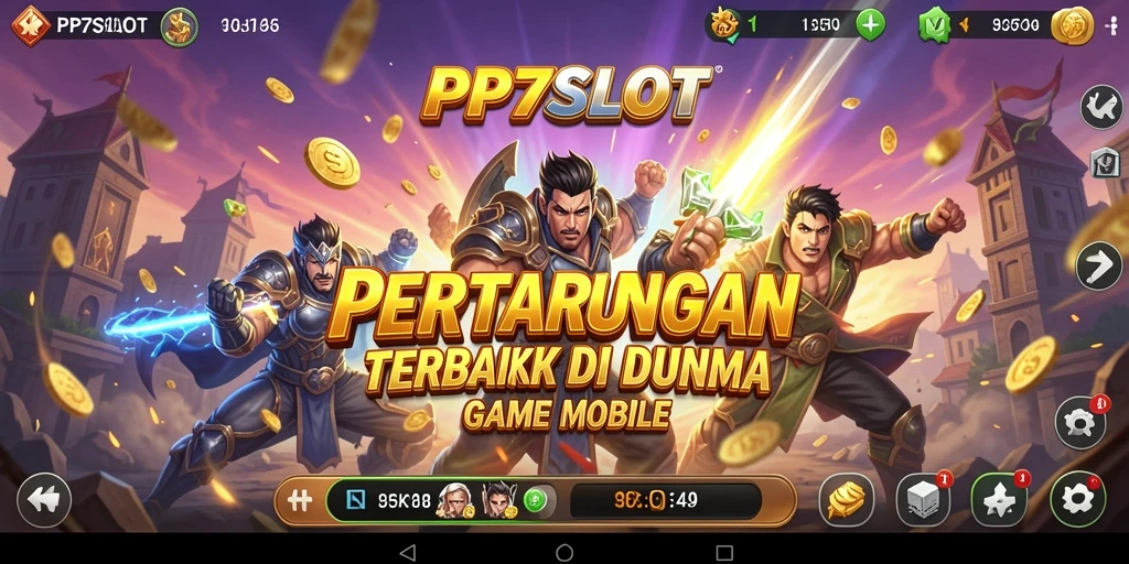 Screenshot PP7SLOT menunjukkan aksi pertarungan mendebarkan di layar.