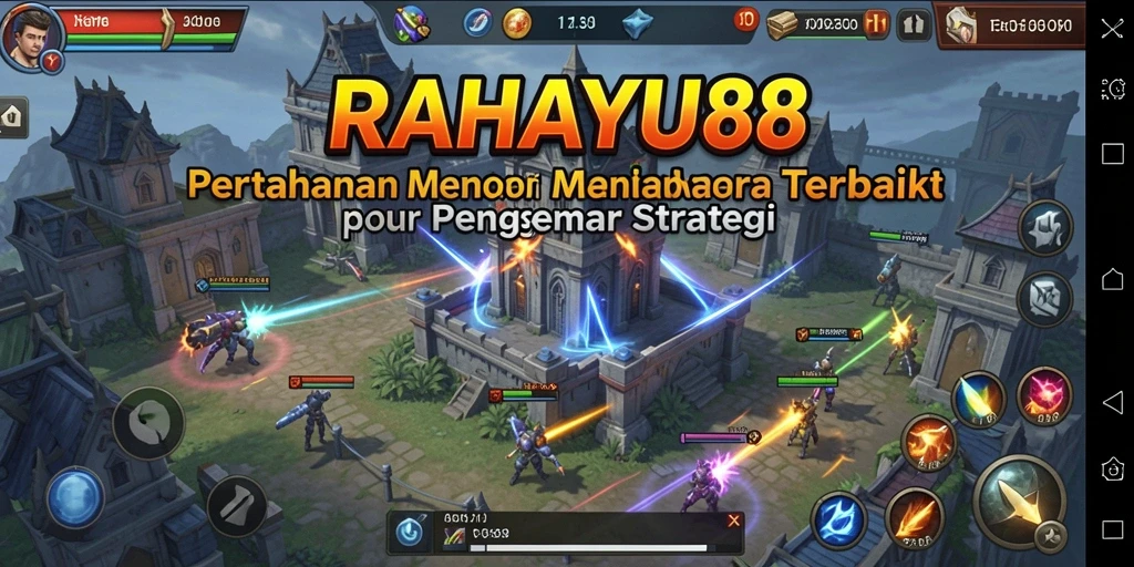 Tampilan seru gameplay RAHAYU88 dalam Tower Defense.